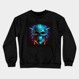 The Warrior - Neon SKull Crewneck Sweatshirt